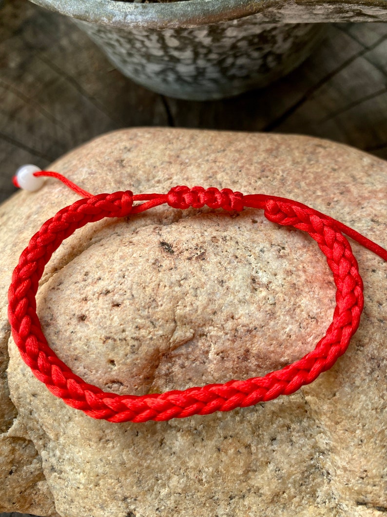 Pulsera Roja De La Suerte Pulsera roja de la suerte pulsera de cuerda roja de la | Etsy
