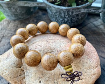 Sandalwood Beaded Bracelet. Beaded 18 mm Prayer Bracelet