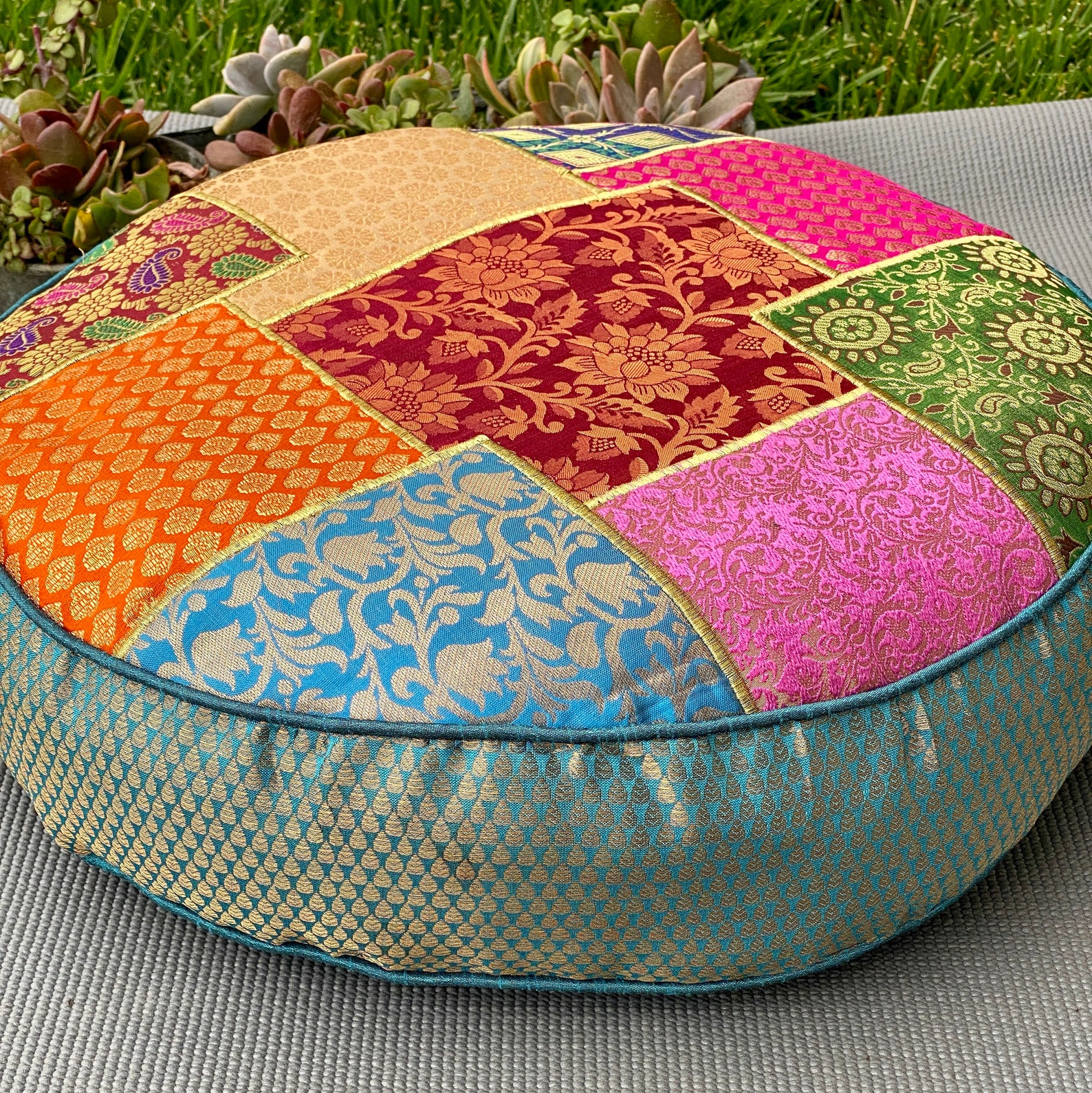 Meditation Pillow Yoga Pillow Cushion Zafu Sateen Cotton Etsy