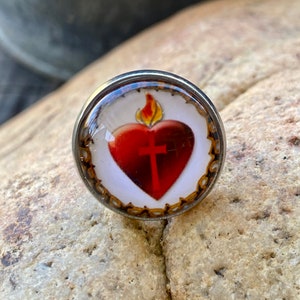 Sacred Heart Pin, Holy Spirit Pin, Jesus Pin, Catholic Pin, Religious Pin