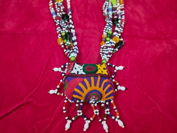Vintage Banjara Necklace, Chain Choker Necklace  … - image 2