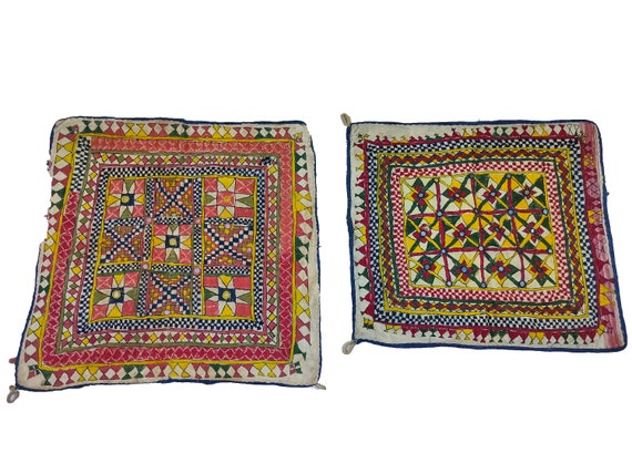 カッチアンティーク刺繍のタペストリー壁掛け☆ヴィンテージ刺繍