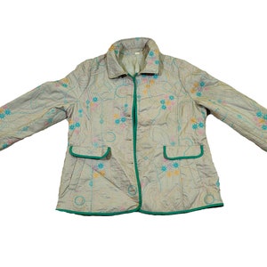 Kantha-jackor stora storlekar, damväst indisk kappa traditionell design mönster Kantha-jacka kavaj två fickor långärmad ytterkläder