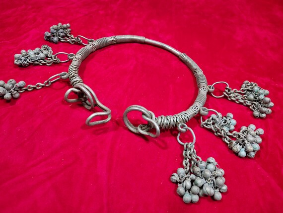 Old banjara necklace awesome indian banjara hasli… - image 5