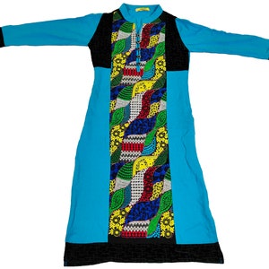 Vestido kurta vintage con bordado y secuencia, estilo indio, informal, con estilo zari, para mujer, estilo étnico, estilo vintage, túnica superior kurti para mujer