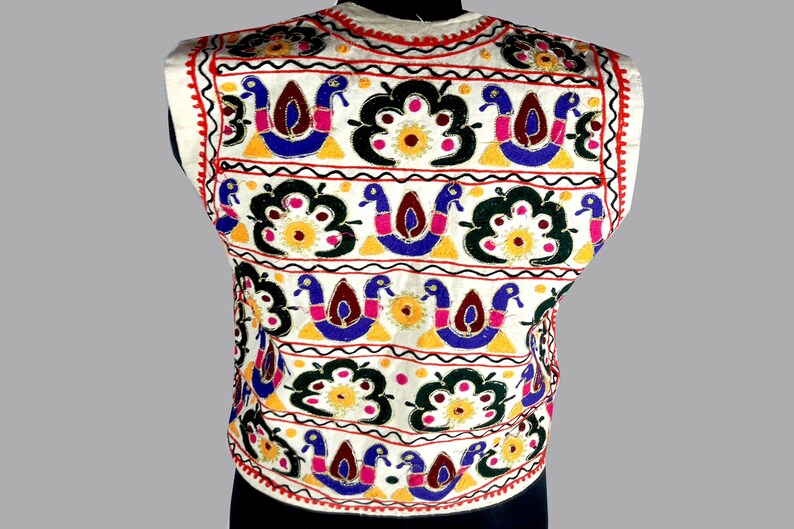 Indian Antique banjara Ethnic Handmade Jacket Vintage hand Embroidery Work vintage kuchi Banjara jackets Multi color hand embroidered