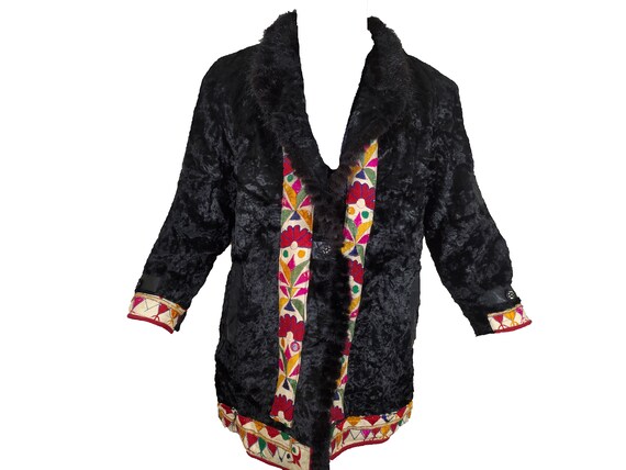 Banjara leather jackets Fur jacket kutchi Multi c… - image 4