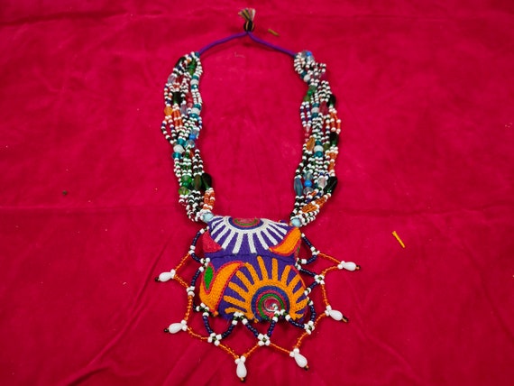 Vintage Banjara Necklace, Chain Choker Necklace  … - image 2
