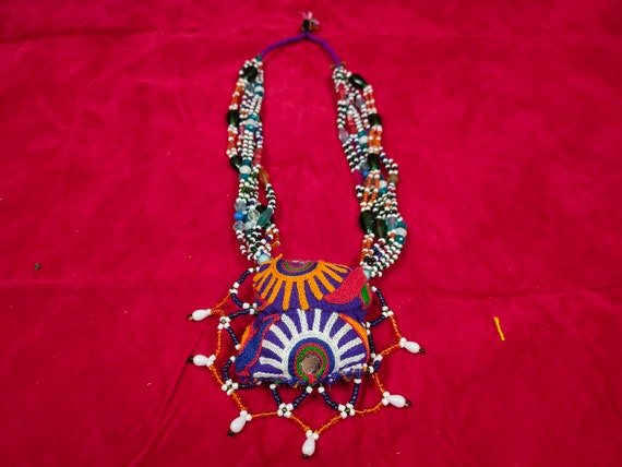Vintage Banjara Necklace, Chain Choker Necklace  … - image 10