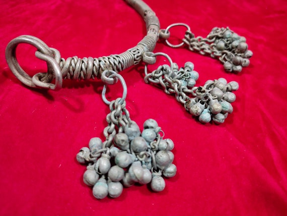 Old banjara necklace awesome indian banjara hasli… - image 3