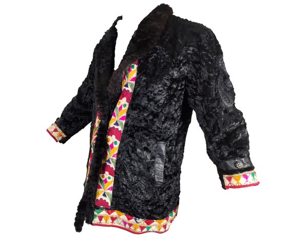 Banjara leather jackets Fur jacket kutchi Multi c… - image 1