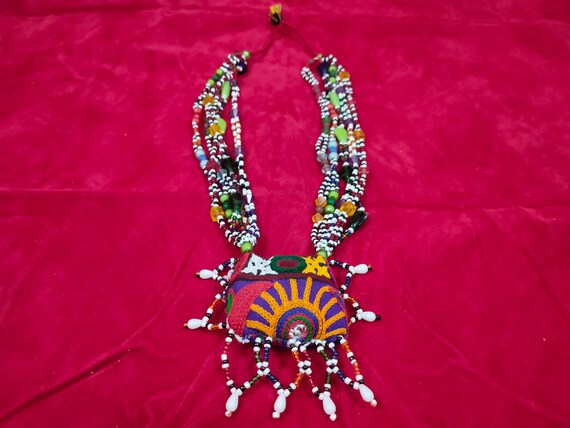 Vintage Banjara Necklace, Chain Choker Necklace  … - image 3