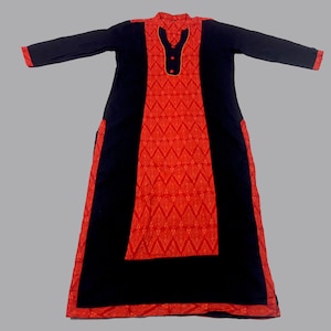 Kurtis estampados de algodón de diseñador con trabajo, Kurti de algodón casual con estilo indio, vestido superior de algodón para mujer, túnica superior kurti para mujer