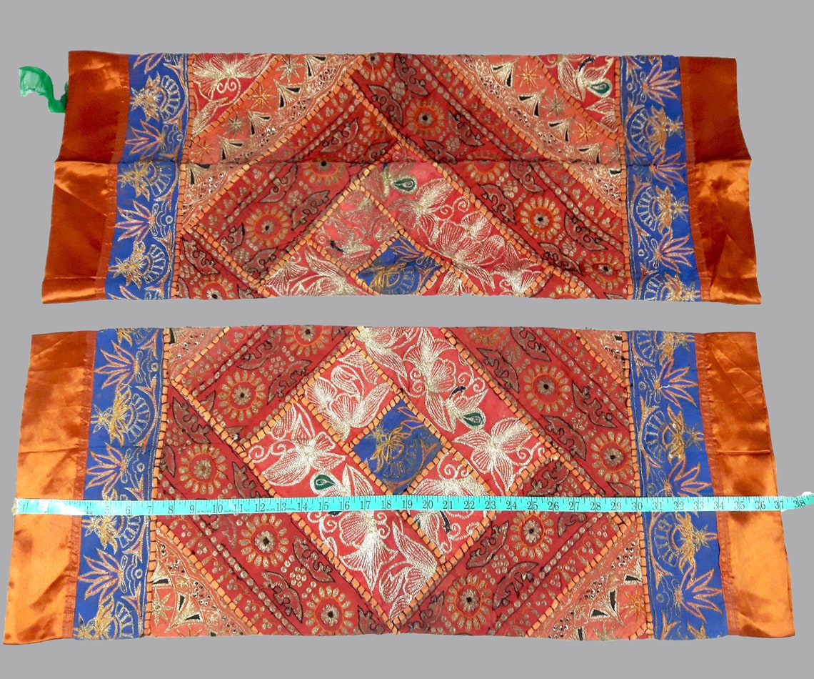 Designer Gujarati Work Decorative Pillow Cover Cushion Covers Etsy