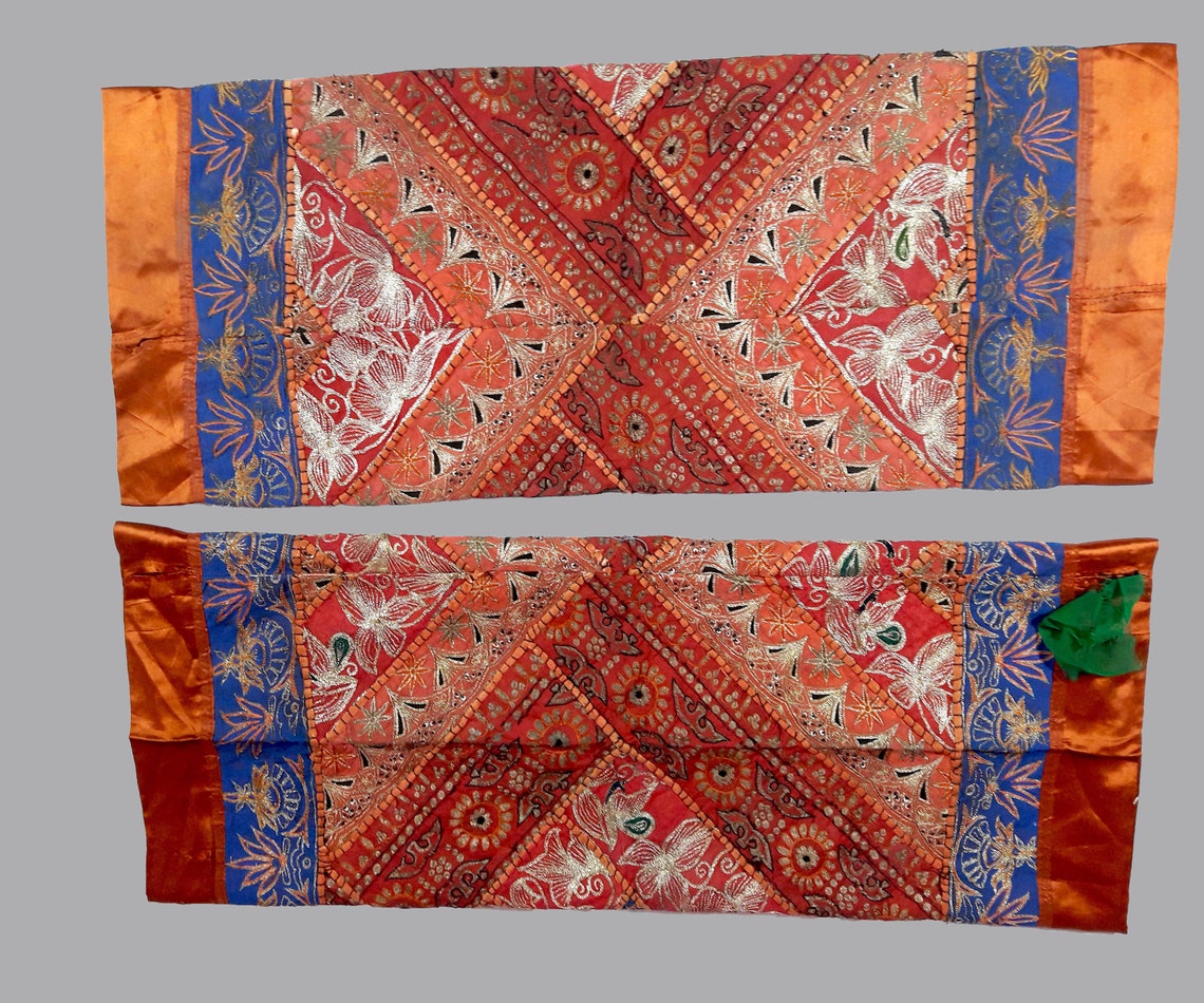 Designer Gujarati Work Decorative Pillow Cover Cushion Covers Etsy