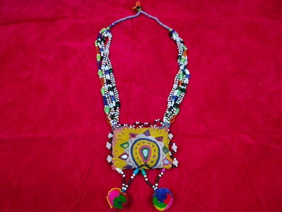 Vintage Banjara Necklace, Chain Choker Necklace  … - image 10