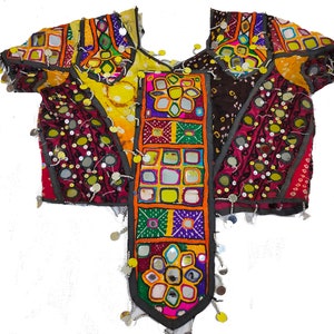 Vintage Authentic Tribal Banjara Rabari Choli Gypsy Belly Dance Top,Banjara Choli Women/'s Tribal Gypsy DanceDanewear India Rajastan Vintage