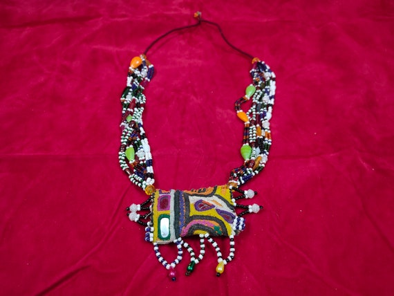 Vintage Banjara Necklace, Chain Choker Necklace  … - image 3