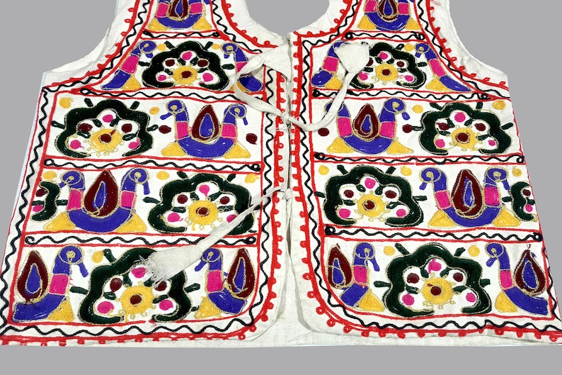 Indian Antique banjara Ethnic Handmade Jacket Vintage hand Embroidery Work vintage kuchi Banjara jackets Multi color hand embroidered
