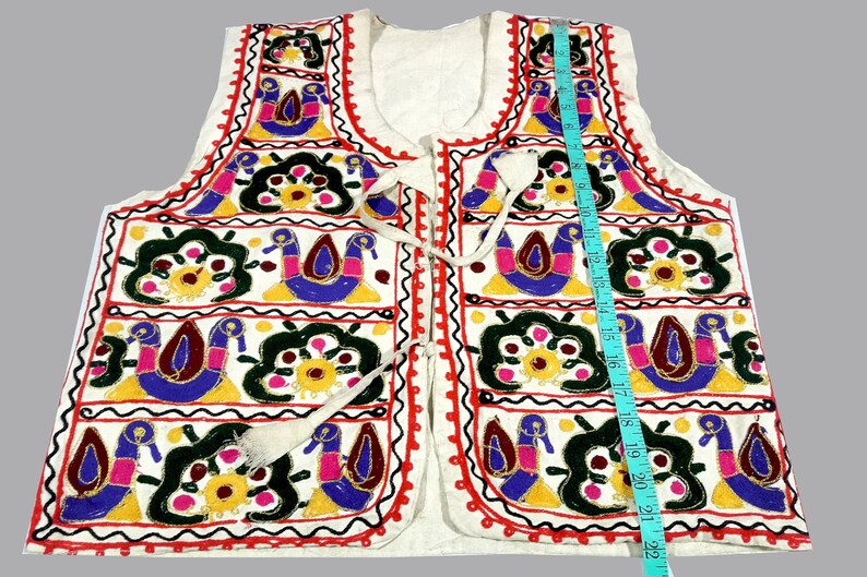 Indian Antique banjara Ethnic Handmade Jacket Vintage hand Embroidery Work vintage kuchi Banjara jackets Multi color hand embroidered