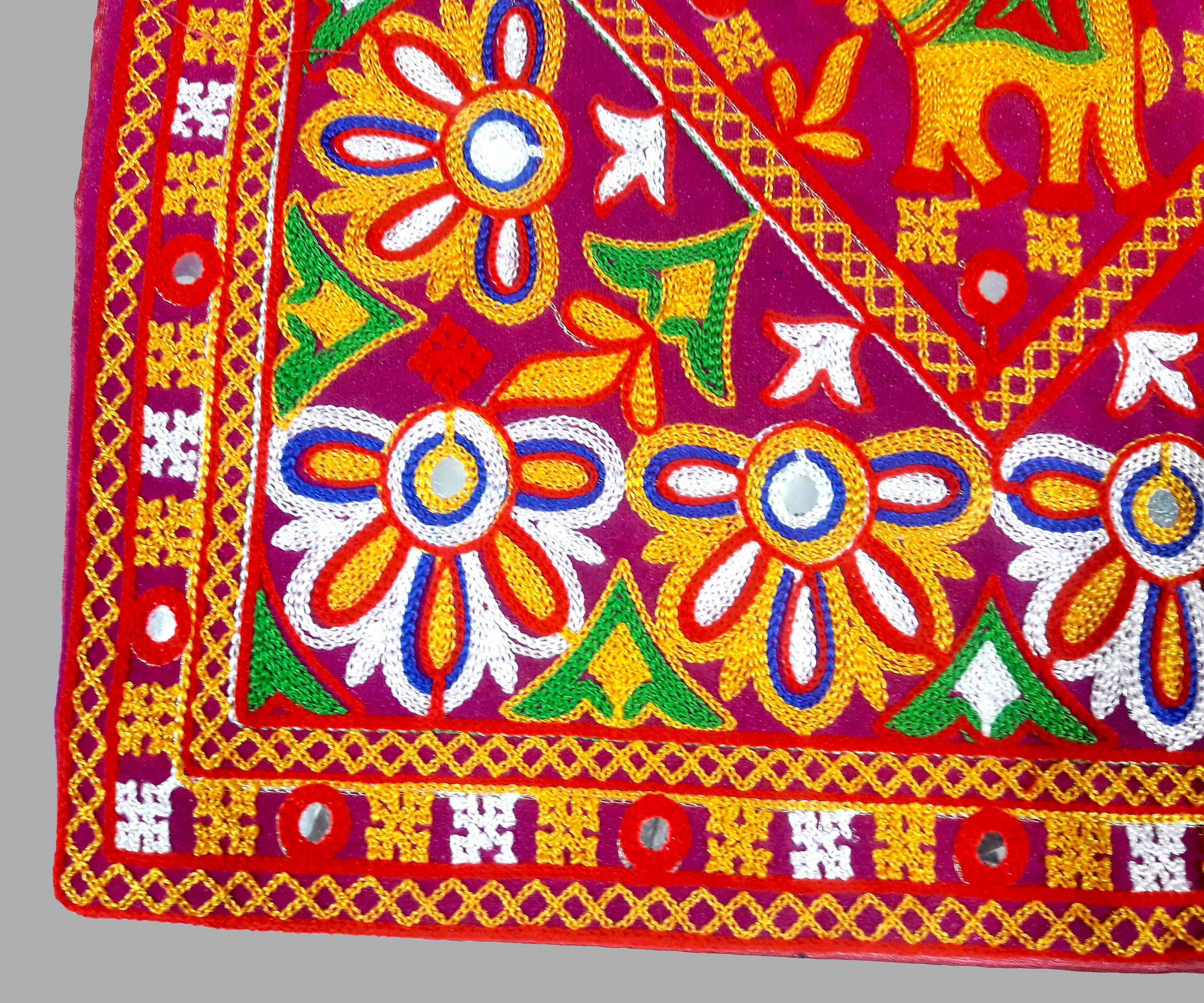 Designer Gujarati Work Decorative Pillow Cover Cushion Covers Etsy
