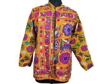 Banjara jackets antique work gyspy kutchi Multi color embroidered Indian Antique banjara Ethnic Handmade Jacket Vintage hand Embroidery Work