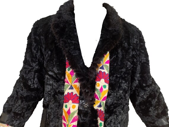 Banjara leather jackets Fur jacket kutchi Multi c… - image 3