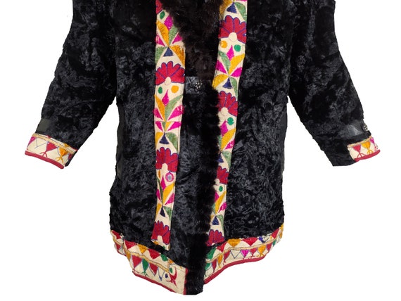 Banjara leather jackets Fur jacket kutchi Multi c… - image 2