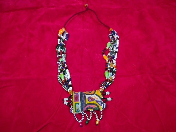 Vintage Banjara Necklace, Chain Choker Necklace  … - image 1