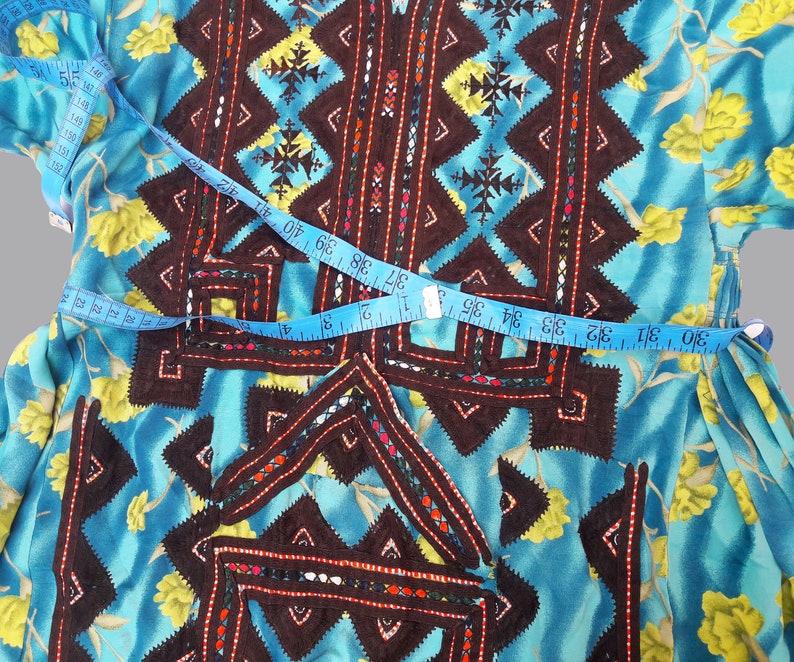 Afgani Embroidery Traditional Bohemian Ethnic Dress Handmade balochi dress,baluchi gypsy banjara tribal hand embroidered antique dress