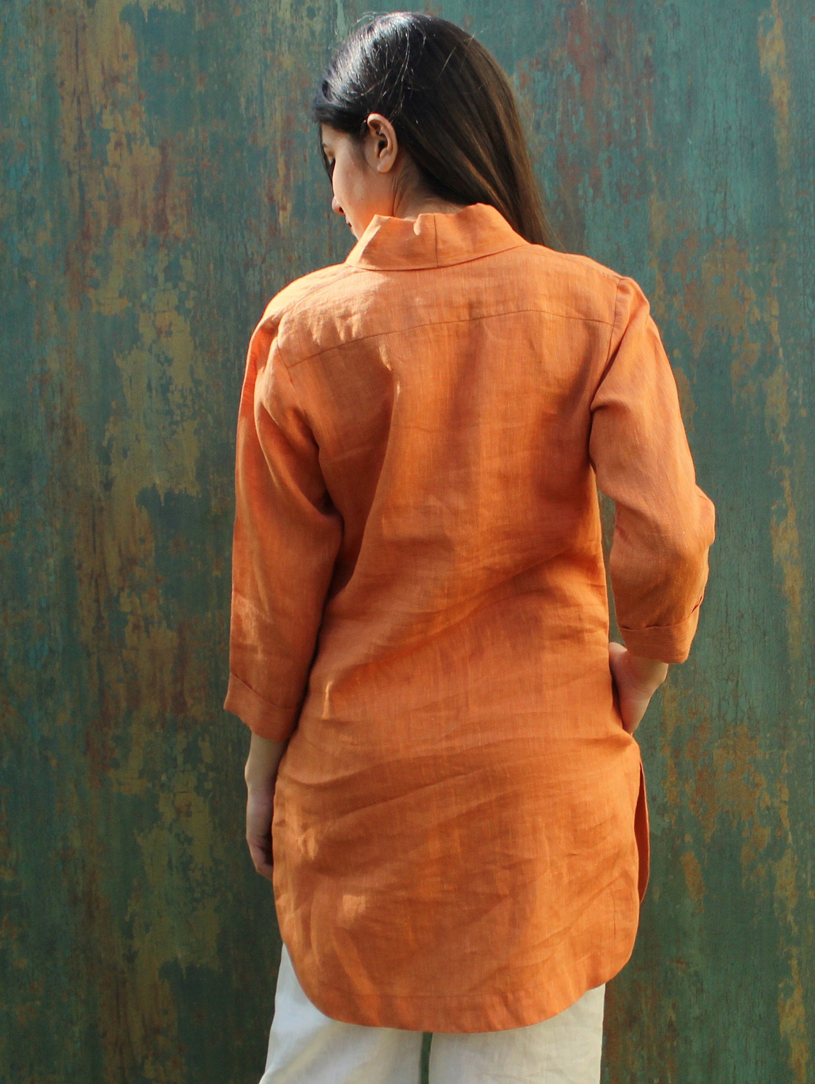 Linen Tunic Dress Linen Shirt Dress Linen Tunic Linen Long Etsy