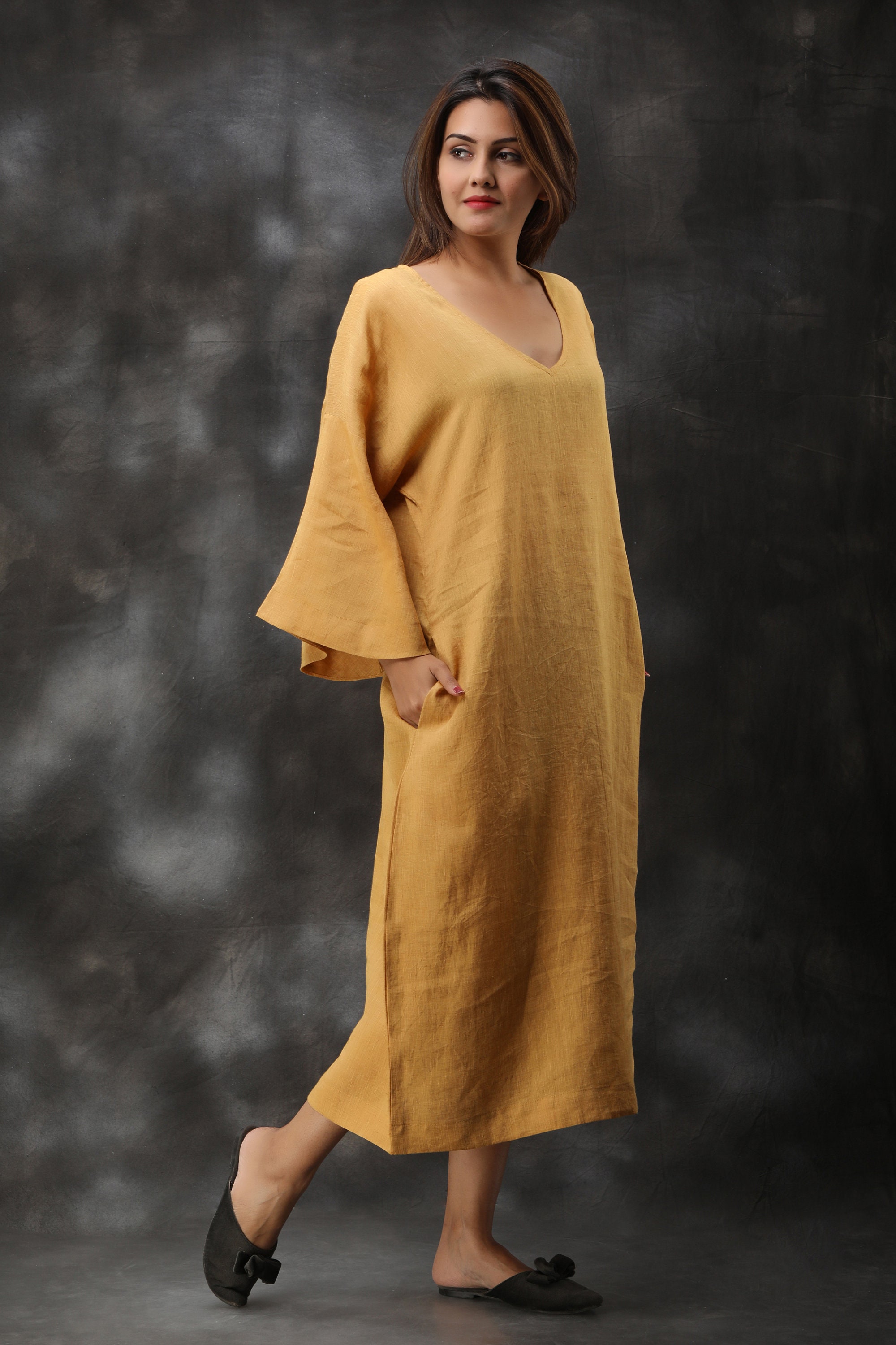 Women Linen Dress Natural Linen Summer Dress Linen Dresses | Etsy