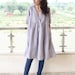 Loose fitted linen dress  pure Linen dress Washed linen clothing   Linen dress Linen tunic Plus size tunic top  loose linen tunics 