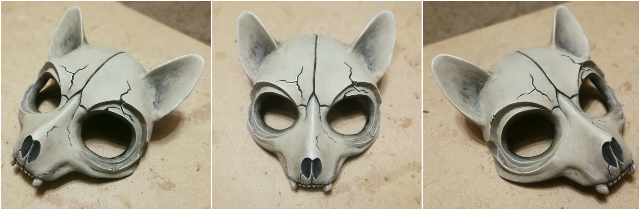 Mask cat skull Etsy