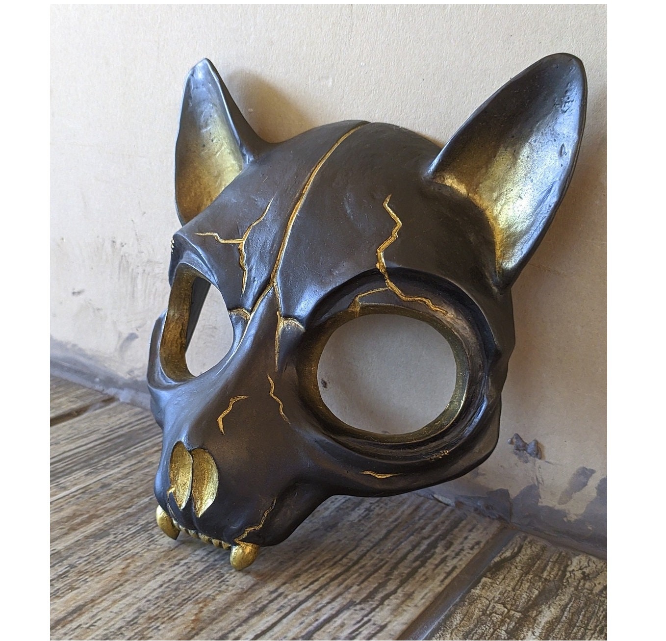 Mask cat skull Etsy
