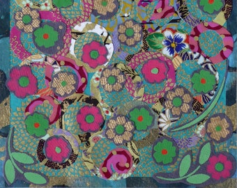 Flowers at Night - Blank Notecard