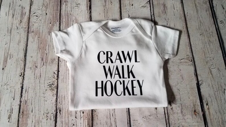 Crawl Walk Hockey Onesie