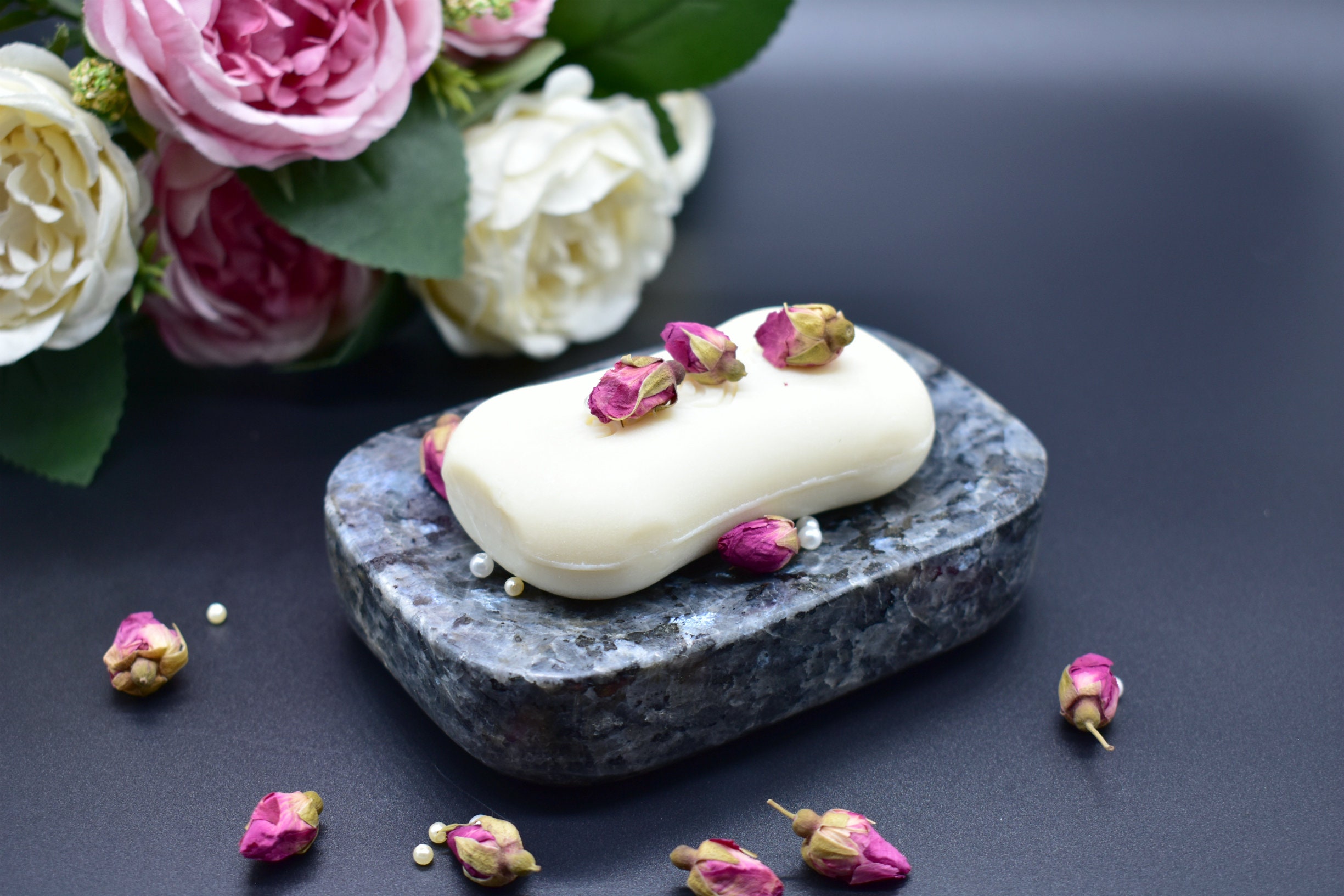 Soap tray Stone soap dish Bath decor Stone soap holder luxury Etsy