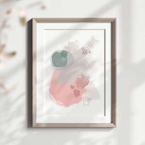 Modern Abstract Print, Pastel Colours Abstract Wall Art, Abstract Art Print, Modern Wall Art, Minimalist Art Print, Modern Home Decor