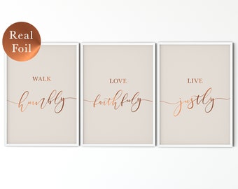 Sets von 2 oder 3 benutzerdefinierten Zitat Foliendrucken, benutzerdefiniertes Zeichen, benutzerdefinierter Foliendruck, Drucke Wandkunst, benutzerdefinierte Wandkunst, Typografie Folienplakate, Wortkunst