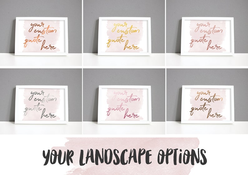 Custom Quote Foil Print, Custom Text Print In Rose Gold | Copper | Gold | Silver Foil, Personalised Quote, Metallic Poem | Song Lyrics Print