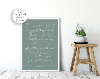 Benutzerdefinierte Bibelvers-Wandkunst, Bibelvers-Druck, benutzerdefiniertes Bibelvers-Geschenk, Housewarming-Geschenk, moderne benutzerdefinierte Kunst, benutzerdefiniertes Geschenk für sie oder ihn,