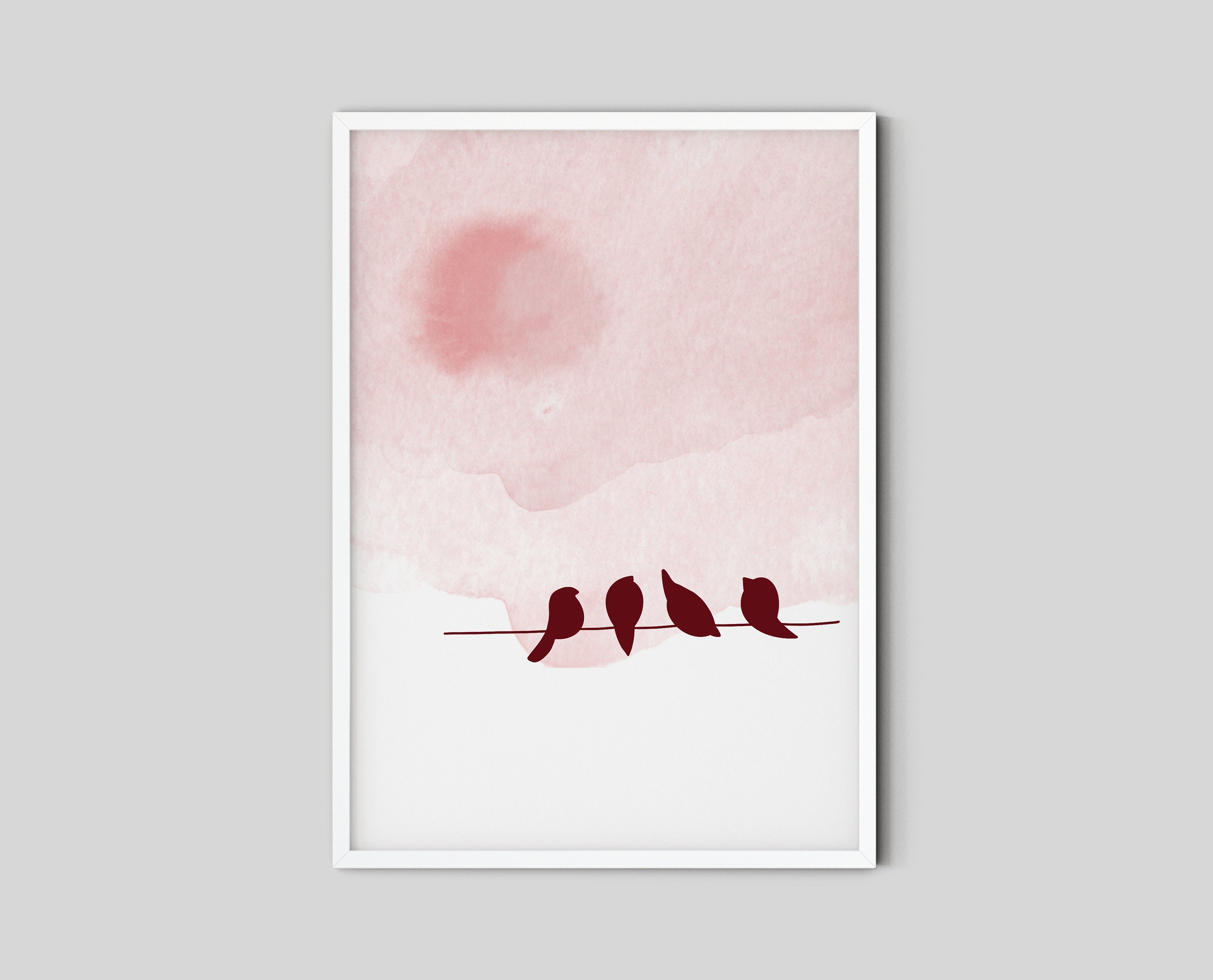Modern Minimalist Bird Art Print Bird Poster Prints Wall - Etsy UK