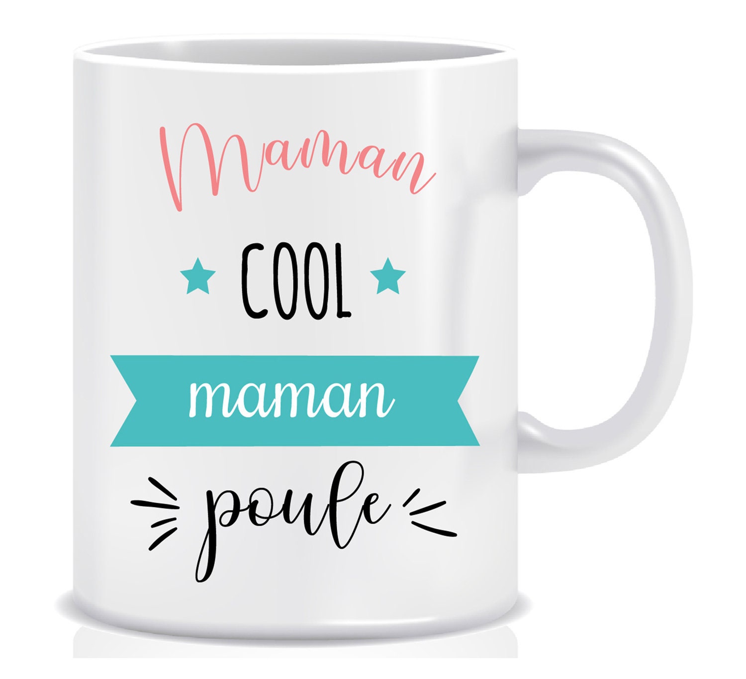 Mug Personnalisé | Maman Cool Maman Poule |
