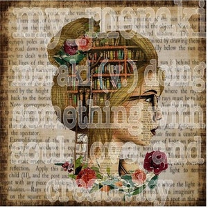 Just a girl who loves books NO text  png jpeg picture