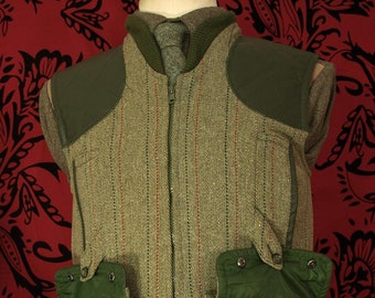 Vintage Retro Style Jack Orton Country Gentleman s Smart Wool Tweed Waistcoat Vest Green Brown Check Size 3XL Etsy Canada