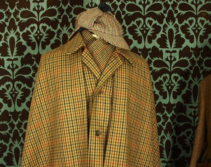 A Superb Rare Mens John G Hardy with Royal Warrant Vintage Tweed Inverness Cape size 40 medium to a 42 44 inch Large