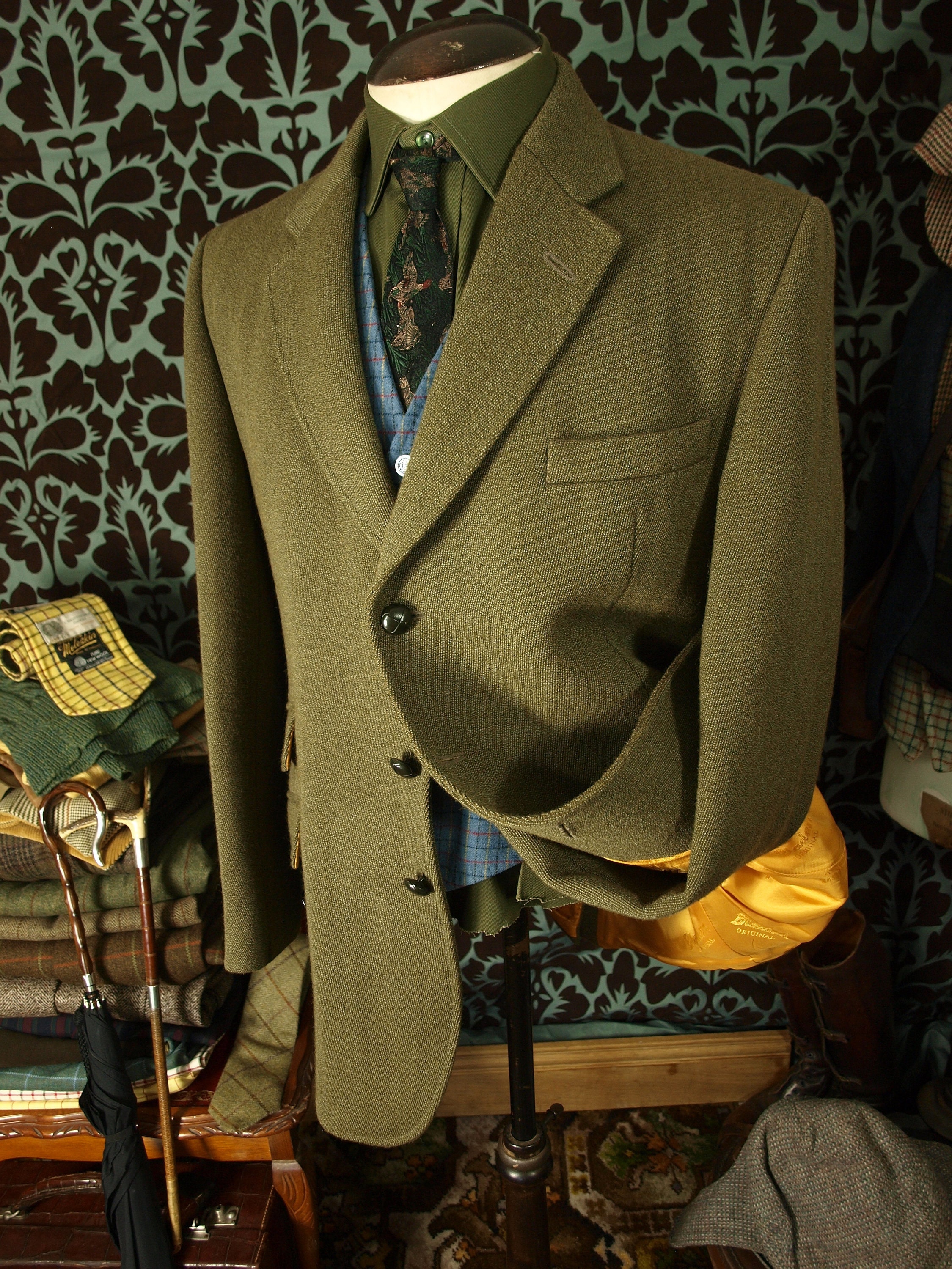 Good Mens Vintage Bladen Keepers Tweed Hacking Riding Jacket in a Size ...