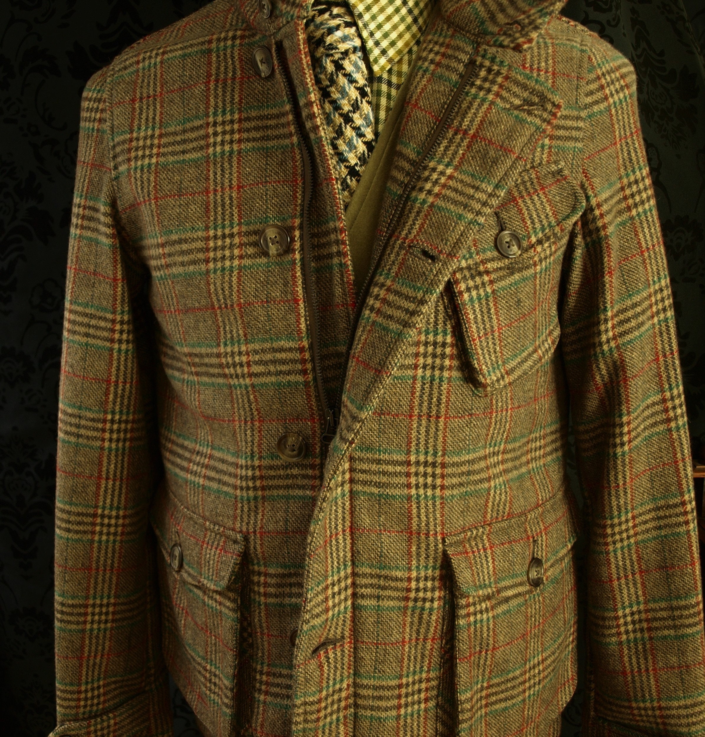 Superb Mens Baracuta Tweed Jacket Coat Size M Medium 40 RRP 399.99