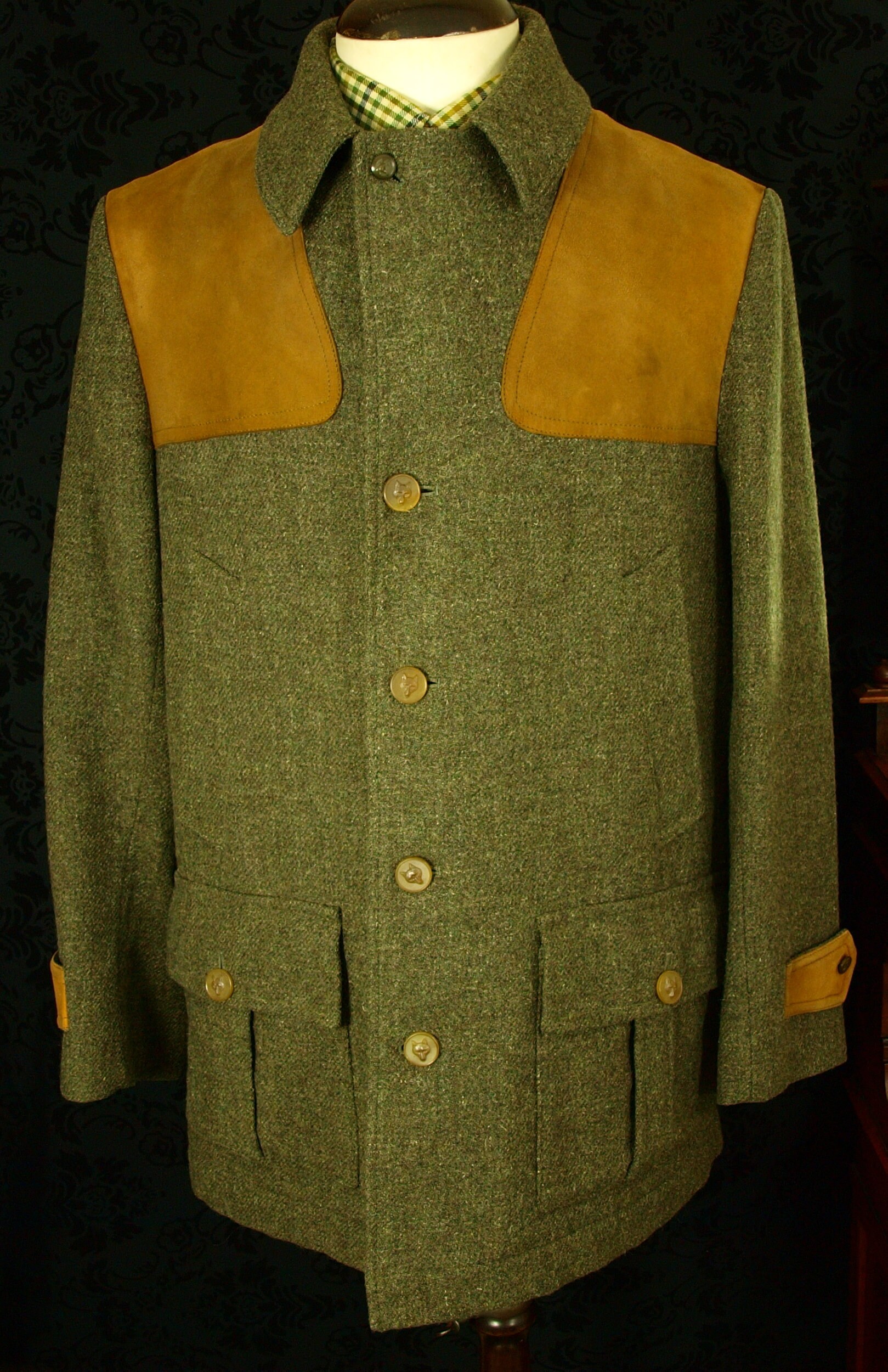 Rare Mens Vintage Scotch House Tweed Norfolk Shooting Hunting Jacket